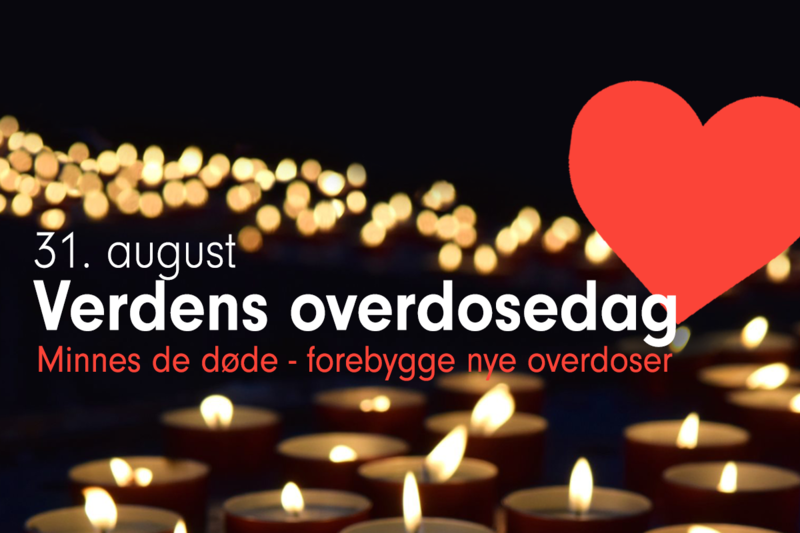 Banner for verdens overdosedage 31.august